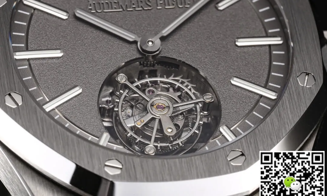 Audemars Piguet Royal Oak Tourbillon 26530TI.OO.1220TI.01 R8 Factory 1:1 Best Edition Replica Watch Grey Dial